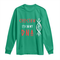 Choctaw Native American DNA Roots Indian Pride Long Sleeve Shirt