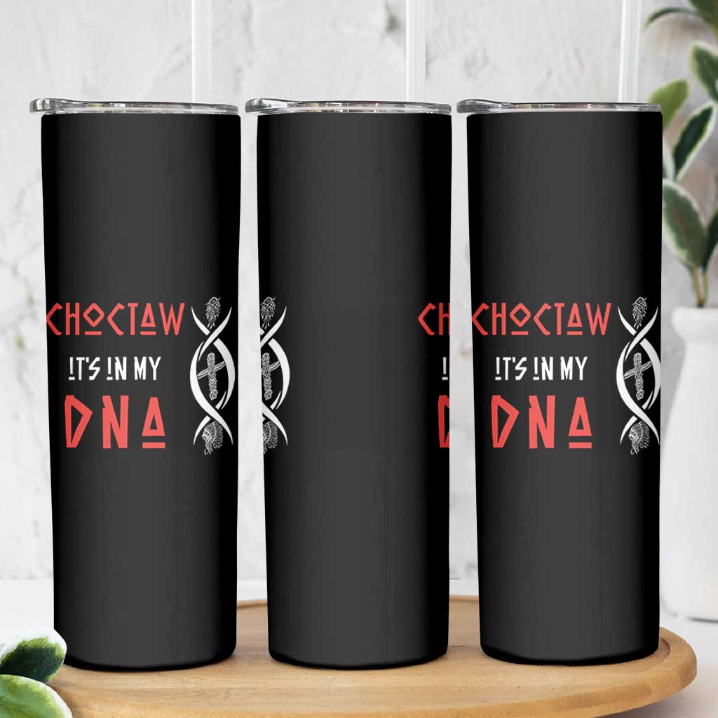 Choctaw Native American DNA Roots Indian Pride Skinny Tumbler