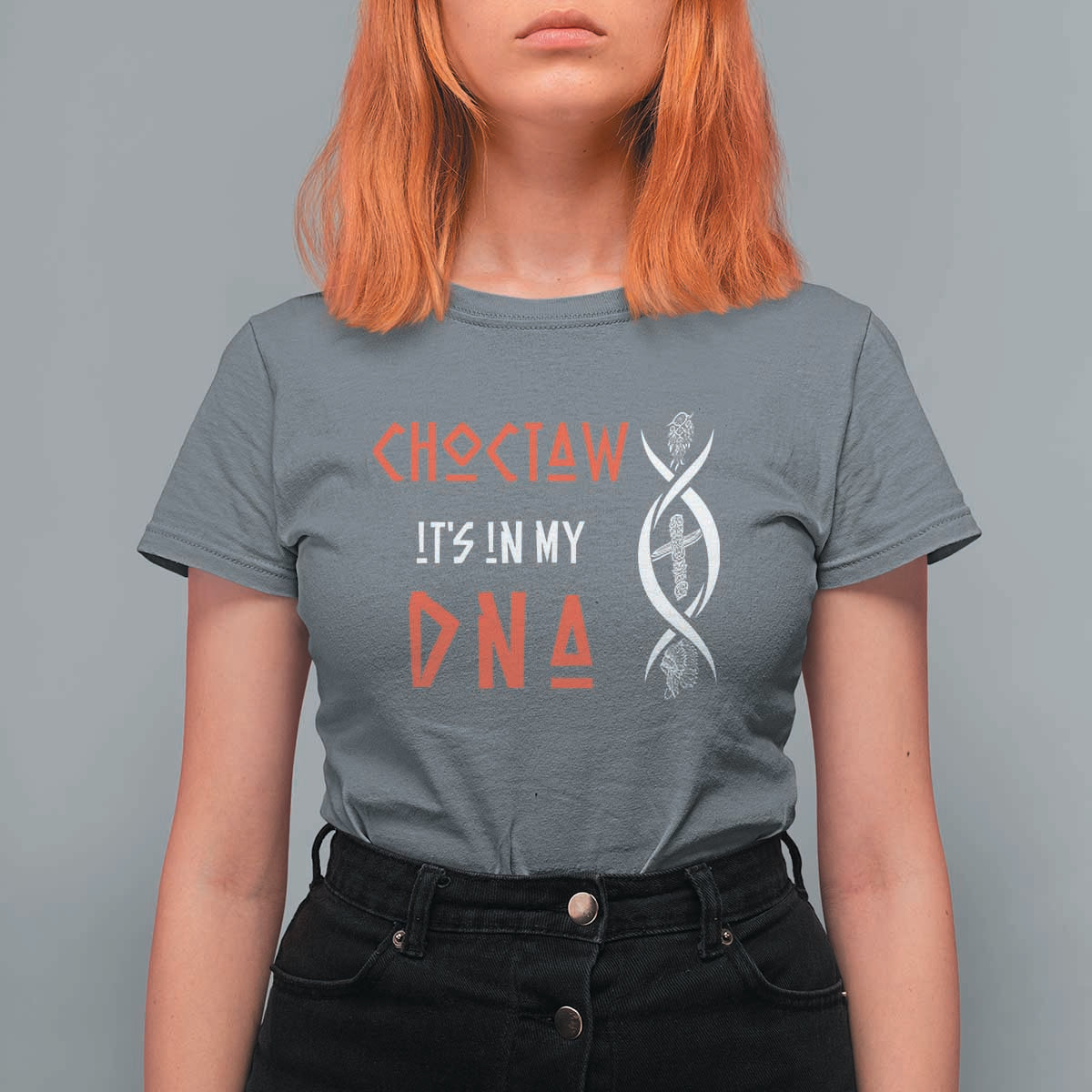 Choctaw Native American DNA Roots Indian Pride T Shirt For Women