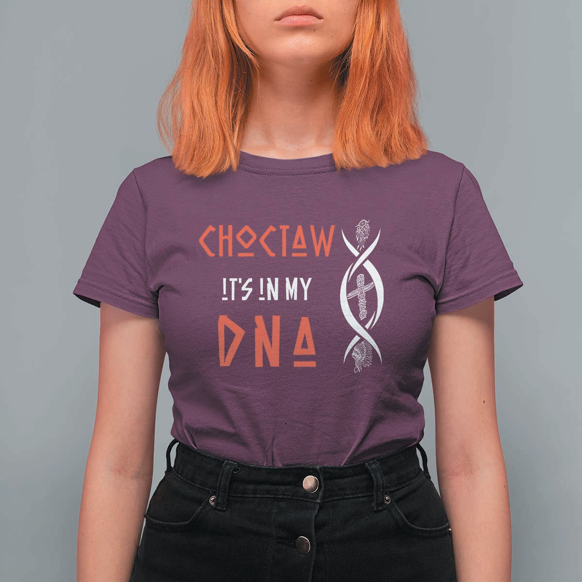 Choctaw Native American DNA Roots Indian Pride T Shirt For Women