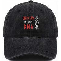 Choctaw Native American DNA Roots Indian Pride Washed Cotton Baseball Cap