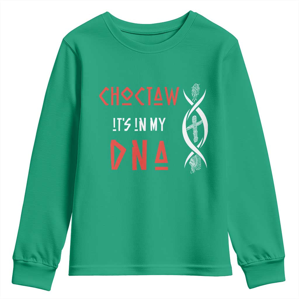 Choctaw Native American DNA Roots Indian Pride Youth Sweatshirt