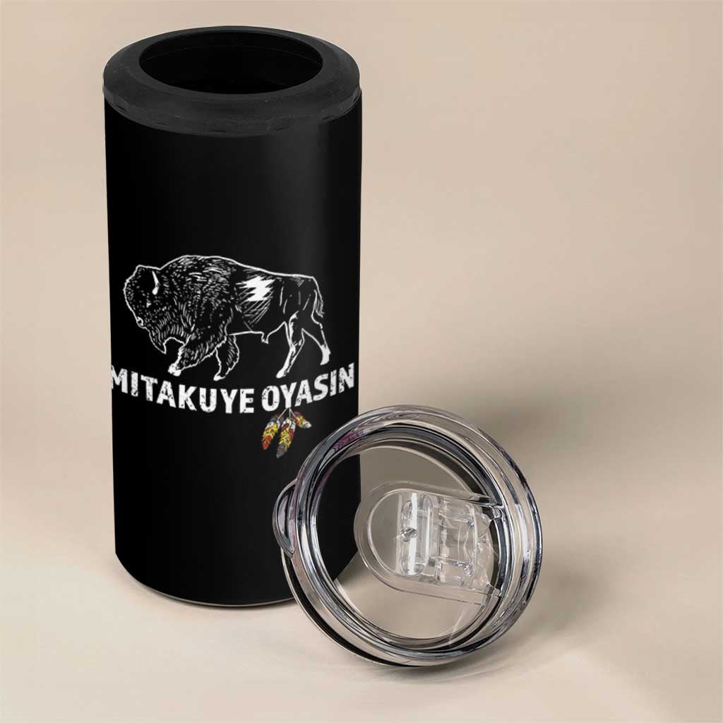 Lakota Tribe Teton Sioux Nation Native American Pride 4 in 1 Can Cooler Tumbler