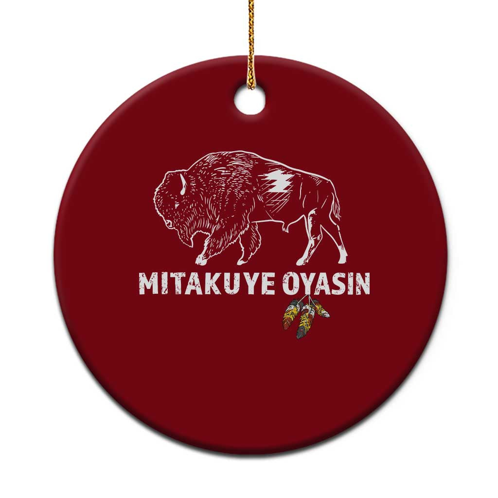 Lakota Tribe Teton Sioux Nation Native American Pride Ceramic Ornament