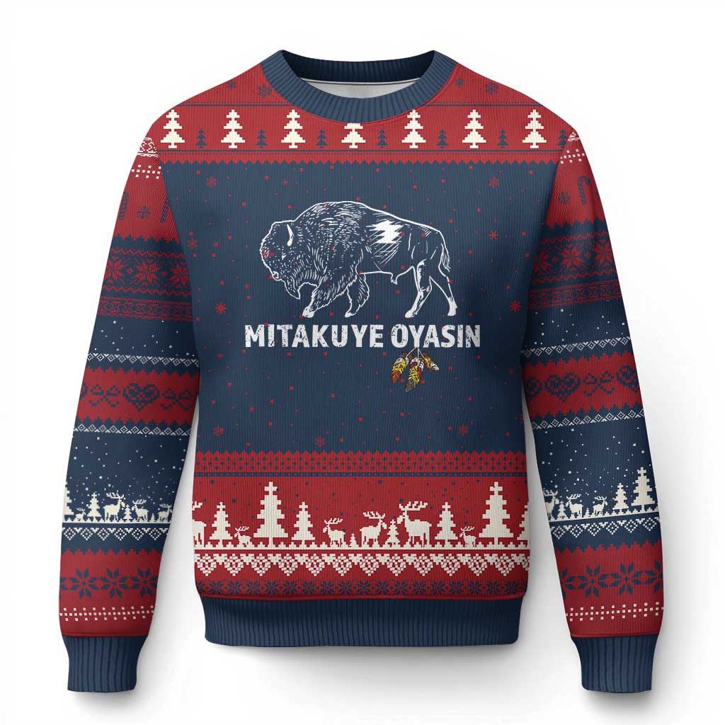 Lakota Tribe Teton Sioux Nation Native American Pride Ugly Christmas Sweater