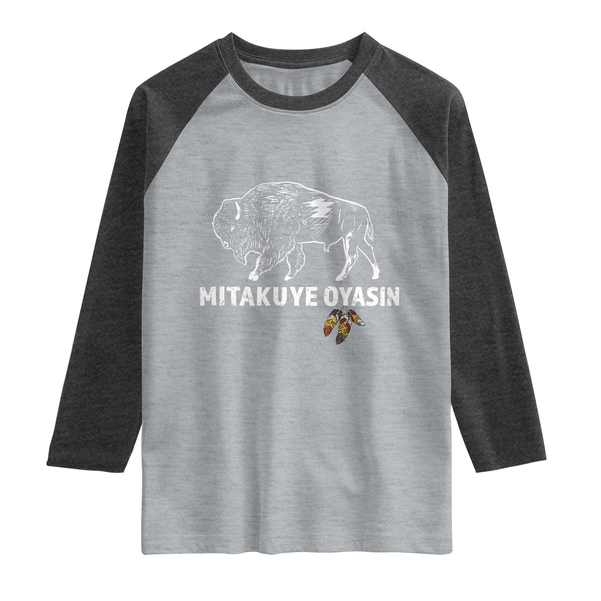 Lakota Tribe Teton Sioux Nation Native American Pride Raglan Shirt