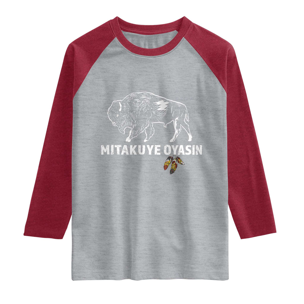 Lakota Tribe Teton Sioux Nation Native American Pride Raglan Shirt