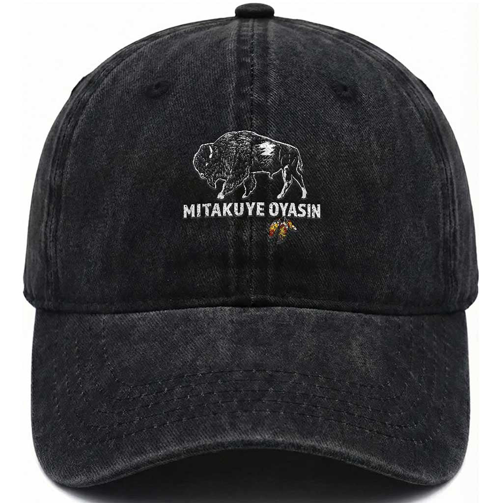 Lakota Tribe Teton Sioux Nation Native American Pride Washed Cotton Baseball Cap