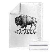 Tatanka Lakota Buffalo Bison Native American West Wildlife Throw Blanket