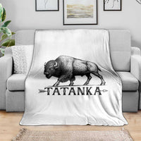 Tatanka Lakota Buffalo Bison Native American West Wildlife Throw Blanket