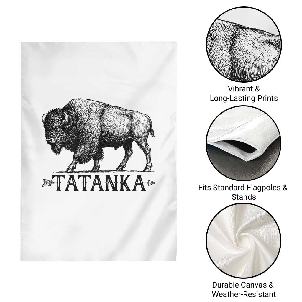 Tatanka Lakota Buffalo Bison Native American West Wildlife Garden Flag