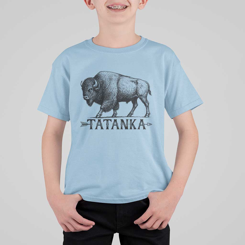 Tatanka Lakota Buffalo Bison Native American West Wildlife T Shirt For Kid