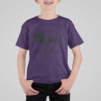 Tatanka Lakota Buffalo Bison Native American West Wildlife T Shirt For Kid