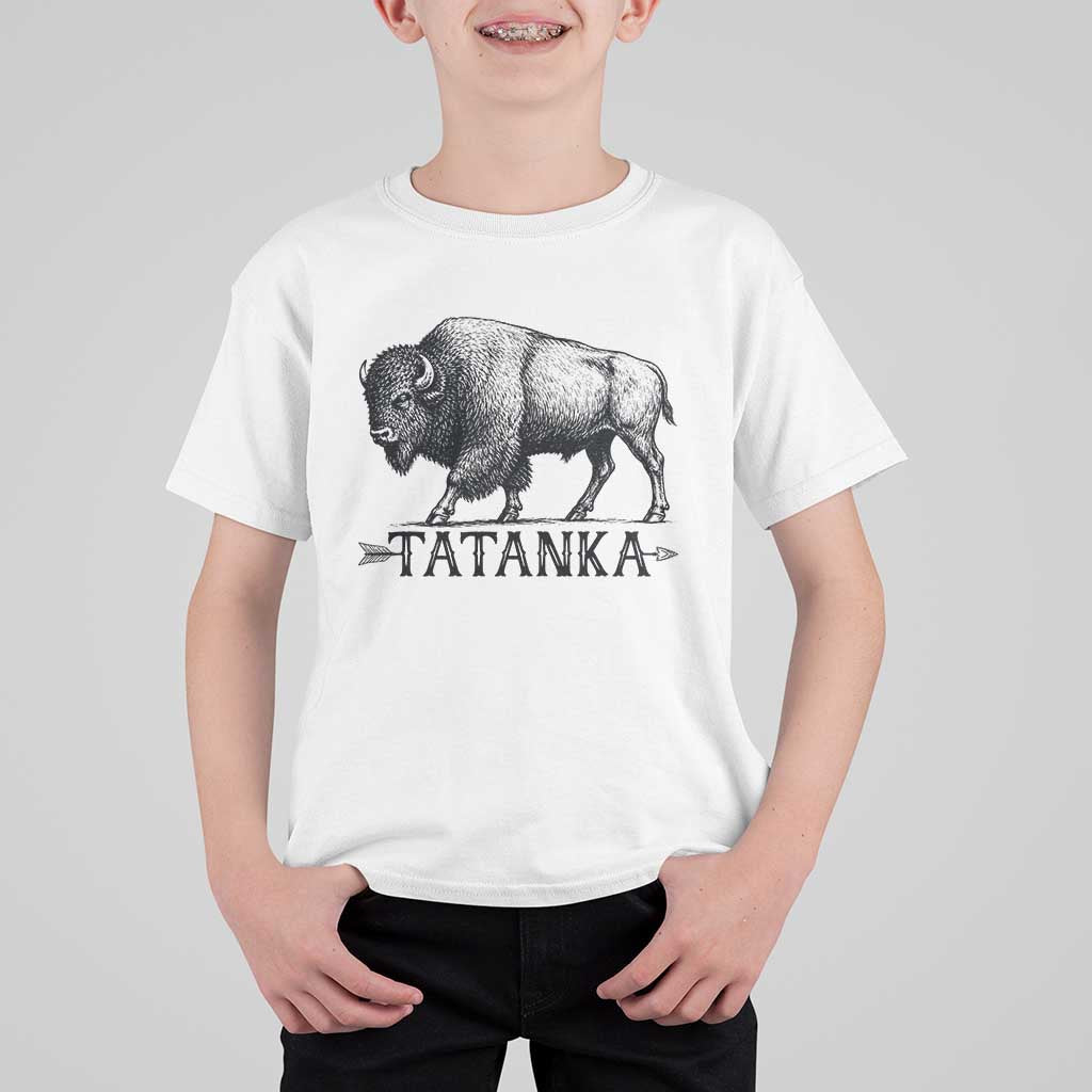 Tatanka Lakota Buffalo Bison Native American West Wildlife T Shirt For Kid