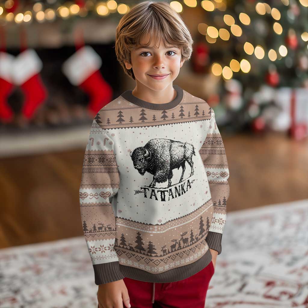 Tatanka Lakota Buffalo Bison Native American West Wildlife Ugly Christmas Sweater