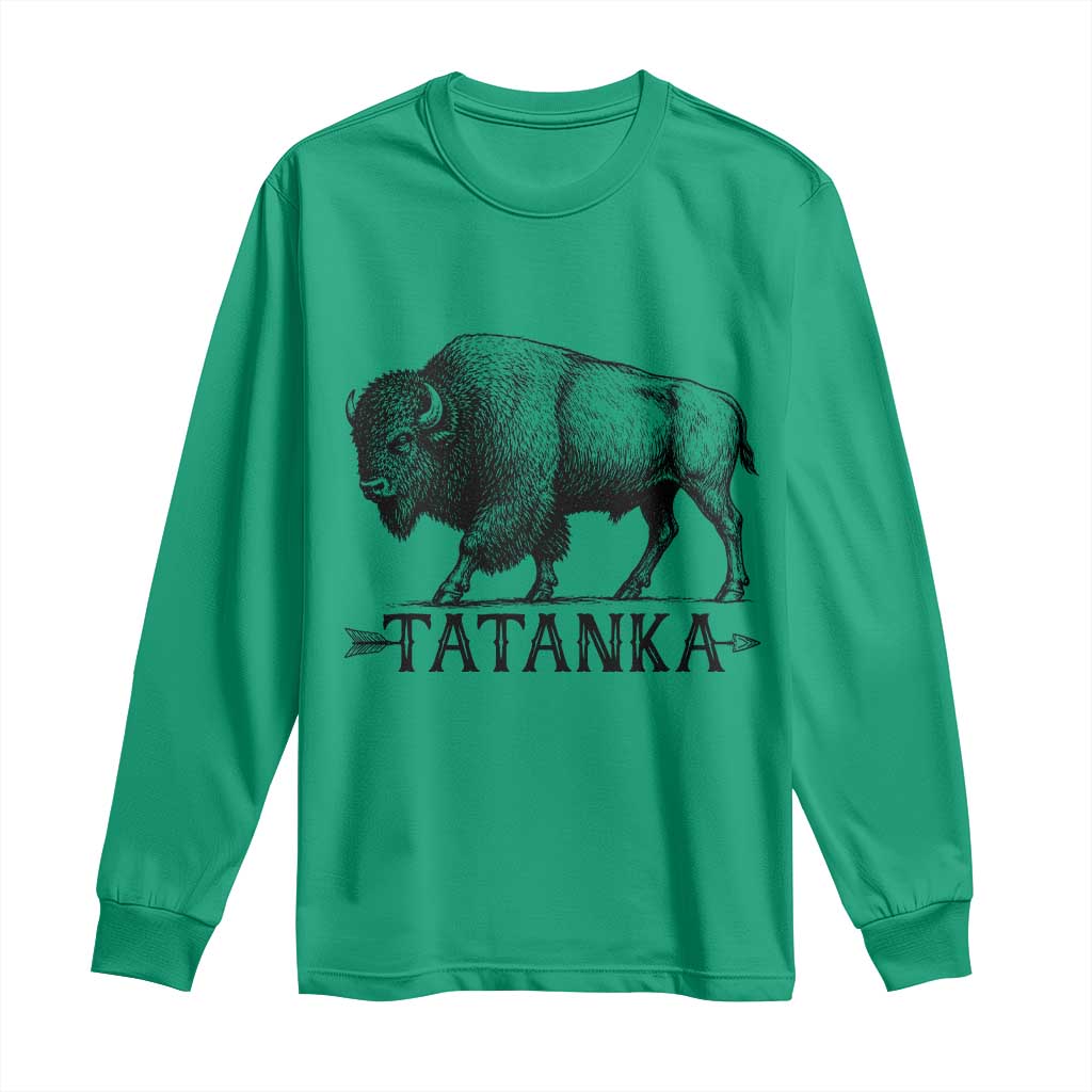 Tatanka Lakota Buffalo Bison Native American West Wildlife Long Sleeve Shirt