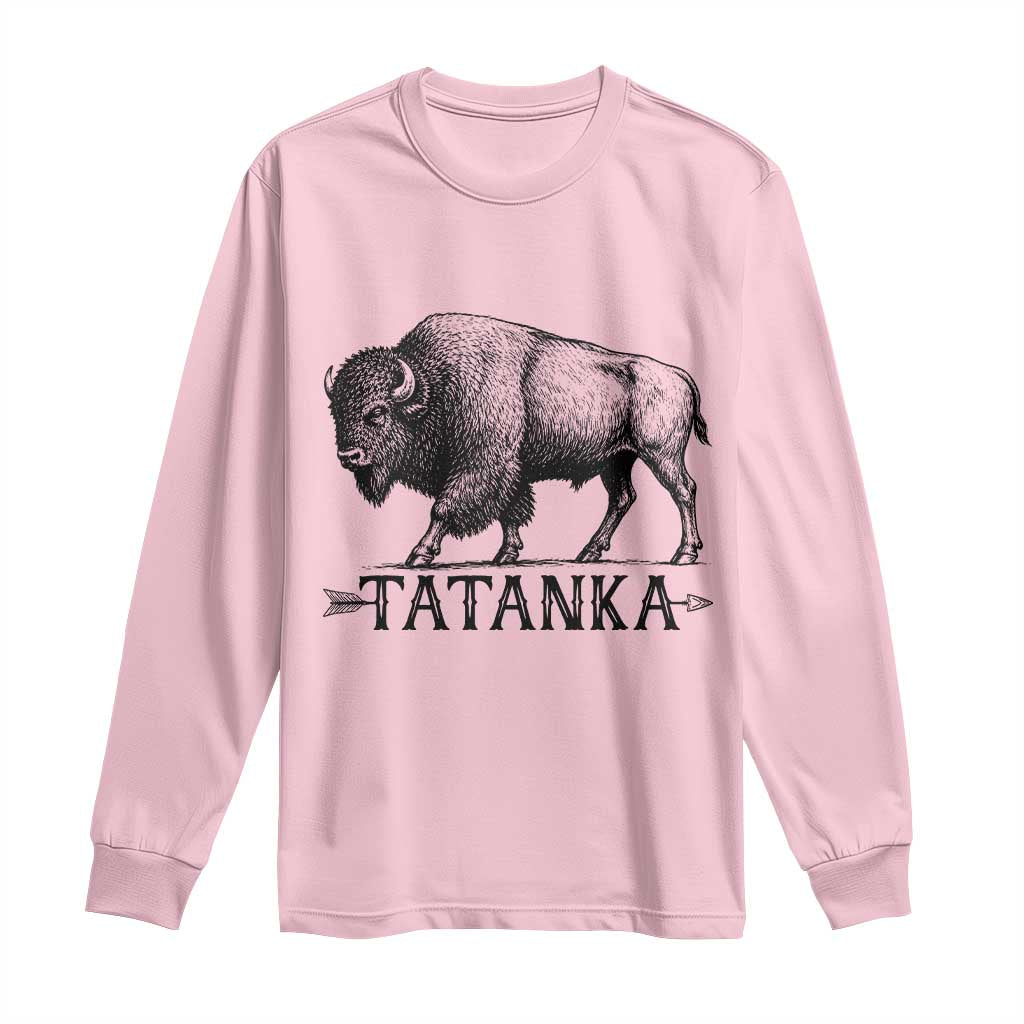 Tatanka Lakota Buffalo Bison Native American West Wildlife Long Sleeve Shirt