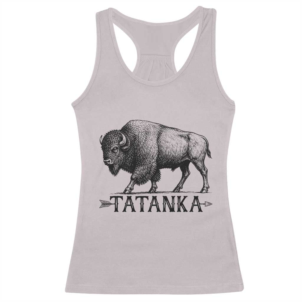 Tatanka Lakota Buffalo Bison Native American West Wildlife Racerback Tank Top