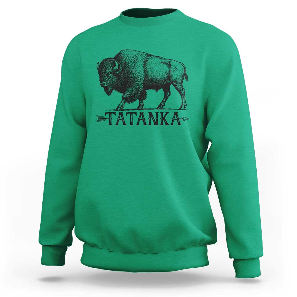 Tatanka Lakota Buffalo Bison Native American West Wildlife Sweatshirt