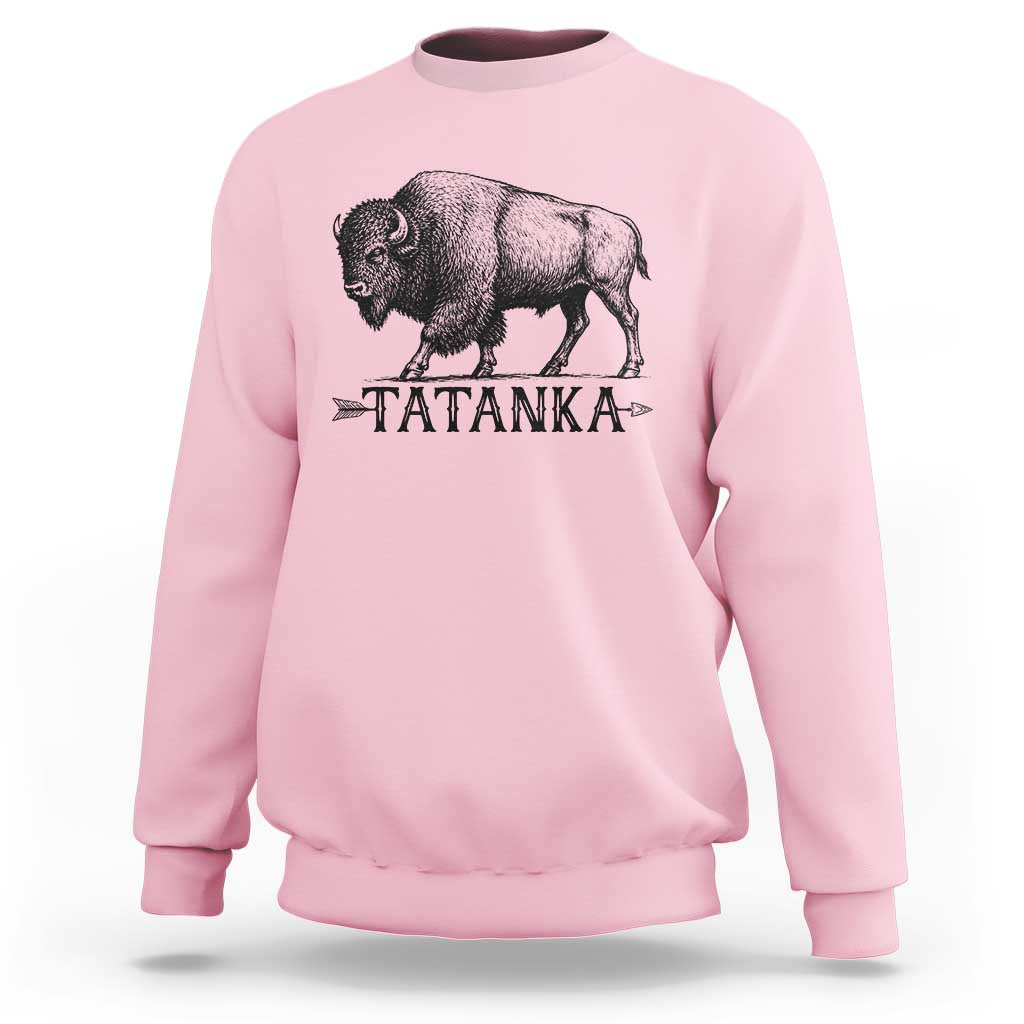 Tatanka Lakota Buffalo Bison Native American West Wildlife Sweatshirt