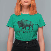 Tatanka Lakota Buffalo Bison Native American West Wildlife T Shirt For Women