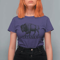 Tatanka Lakota Buffalo Bison Native American West Wildlife T Shirt For Women