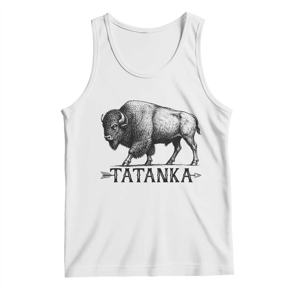 Tatanka Lakota Buffalo Bison Native American West Wildlife Tank Top