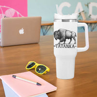 Tatanka Lakota Buffalo Bison Native American West Wildlife Tumbler With Handle