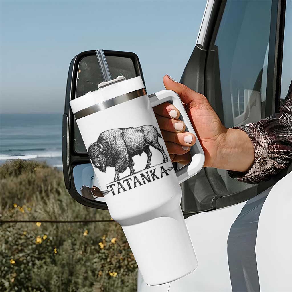 Tatanka Lakota Buffalo Bison Native American West Wildlife Tumbler With Handle