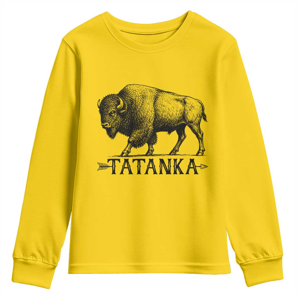 Tatanka Lakota Buffalo Bison Native American West Wildlife Youth Sweatshirt