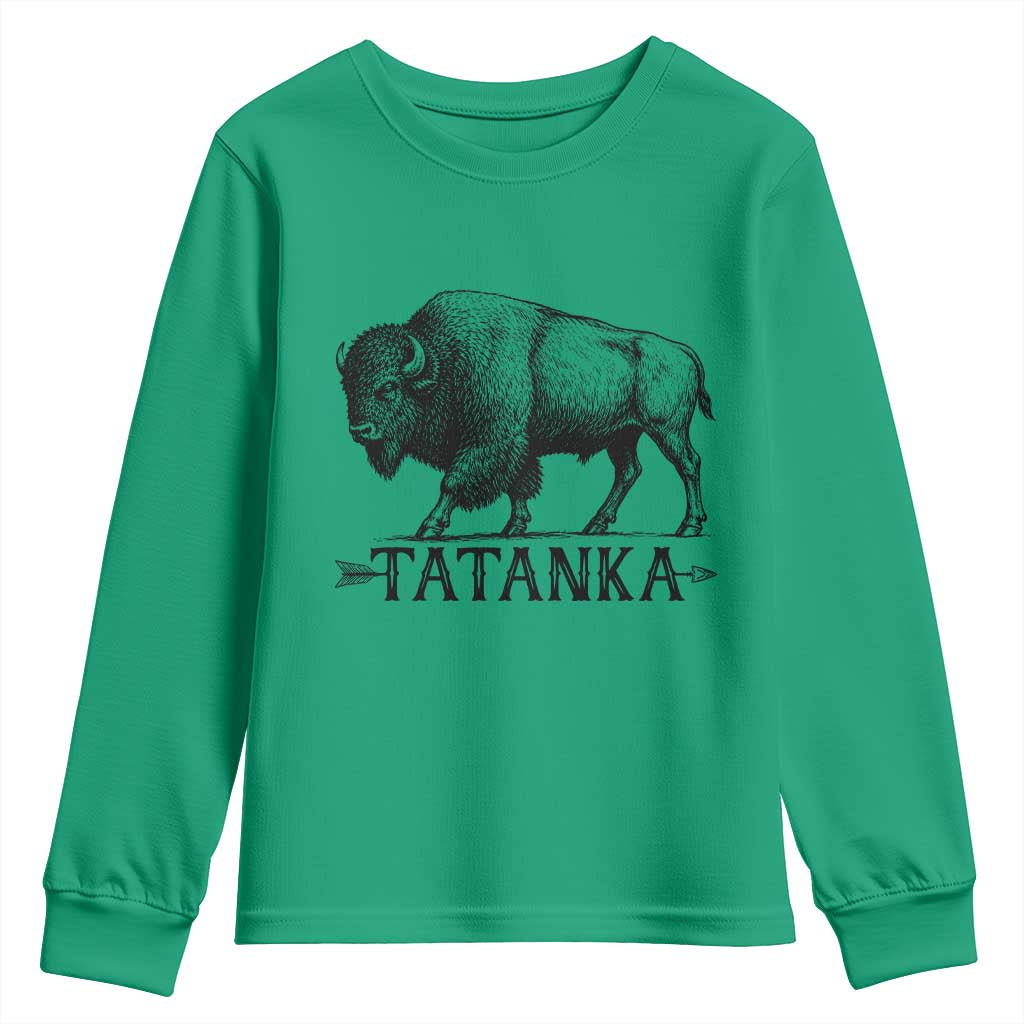 Tatanka Lakota Buffalo Bison Native American West Wildlife Youth Sweatshirt