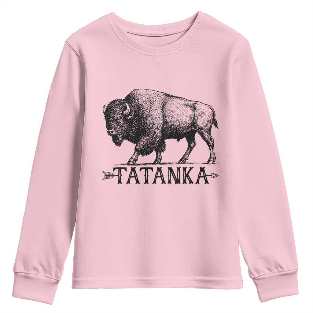 Tatanka Lakota Buffalo Bison Native American West Wildlife Youth Sweatshirt