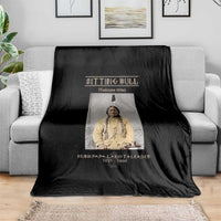 Sitting Bull Lakota Sioux Chief American Indian History Throw Blanket