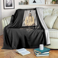 Sitting Bull Lakota Sioux Chief American Indian History Throw Blanket