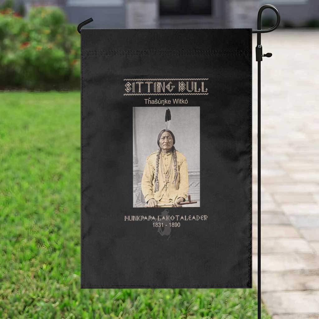 Sitting Bull Lakota Sioux Chief American Indian History Garden Flag