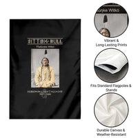 Sitting Bull Lakota Sioux Chief American Indian History Garden Flag
