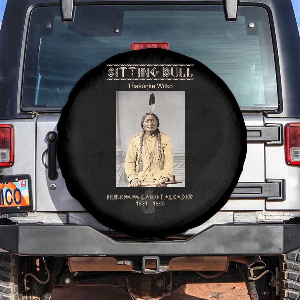 Sitting Bull Lakota Sioux Chief American Indian History Spare Tire Cover