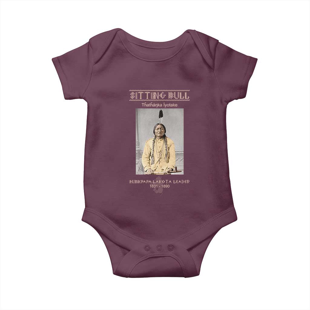 Sitting Bull Lakota Sioux Chief American Indian History Baby Onesie