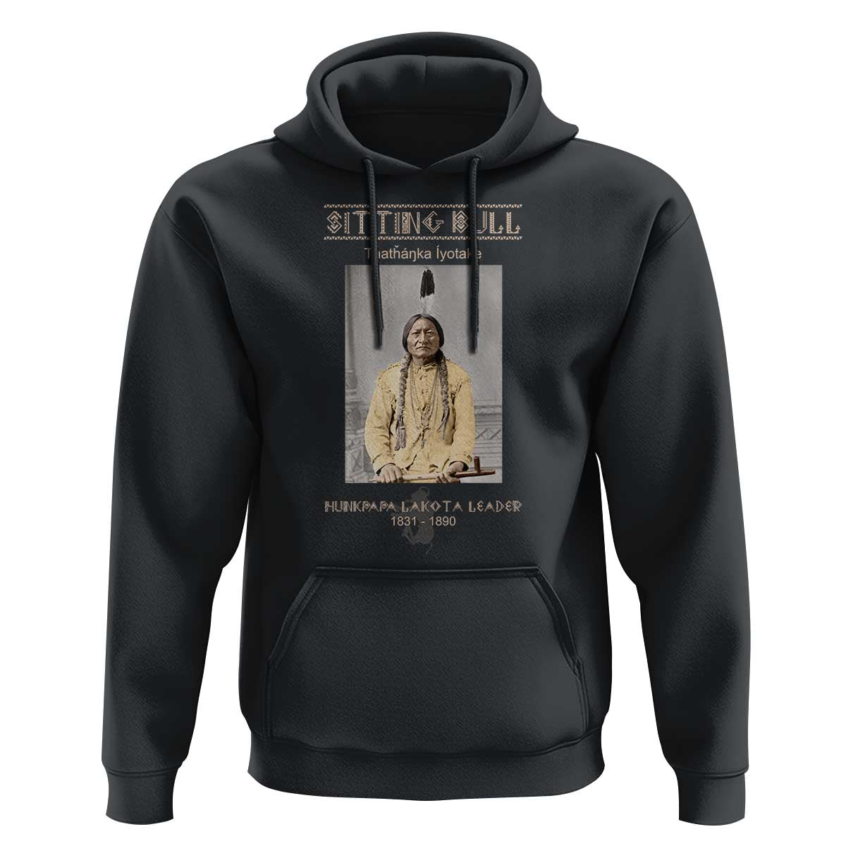 Sitting Bull Lakota Sioux Chief American Indian History Hoodie