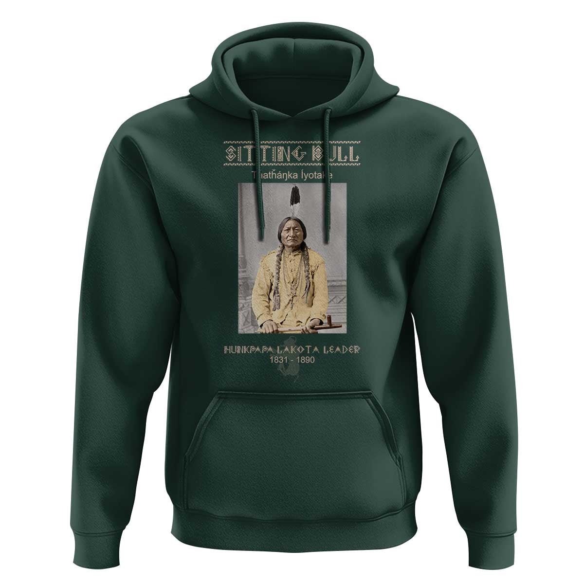 Sitting Bull Lakota Sioux Chief American Indian History Hoodie