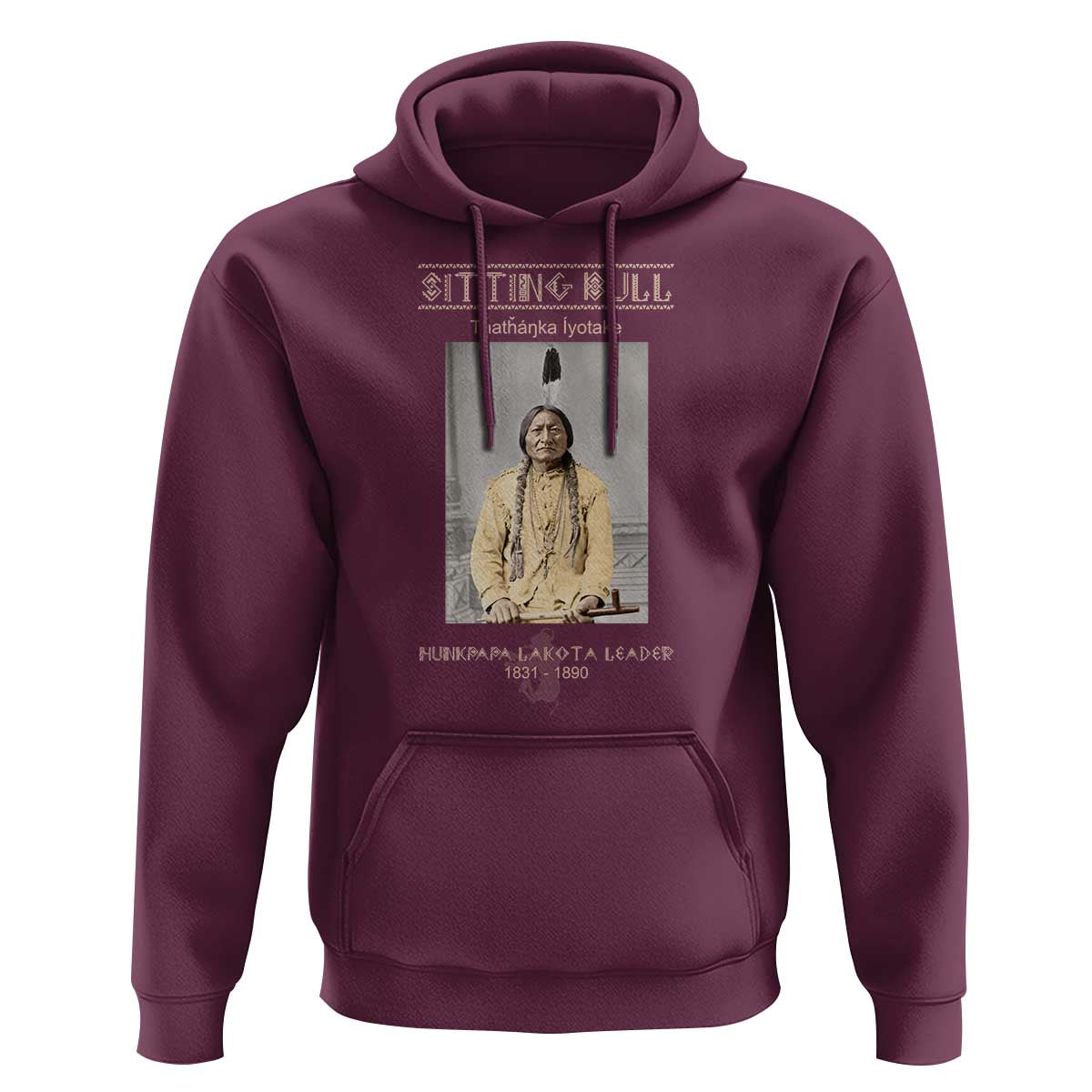 Sitting Bull Lakota Sioux Chief American Indian History Hoodie