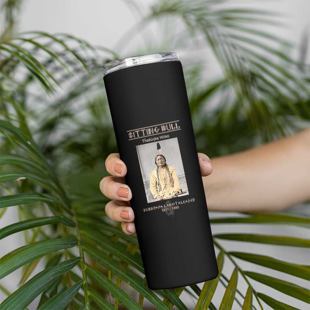 Sitting Bull Lakota Sioux Chief American Indian History Skinny Tumbler