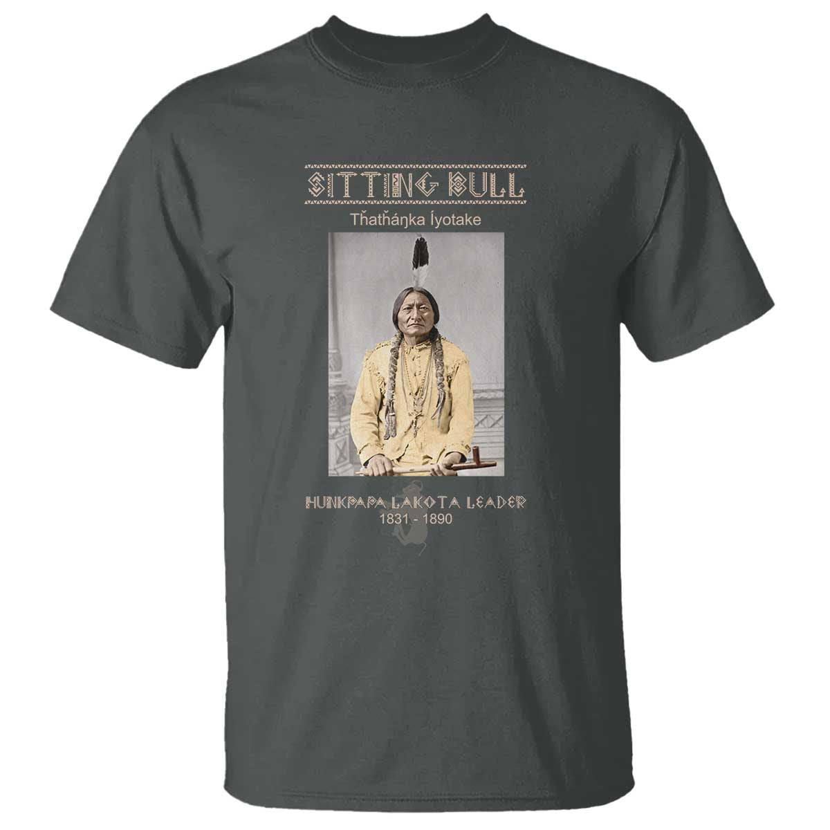 Sitting Bull Lakota Sioux Chief American Indian History T Shirt