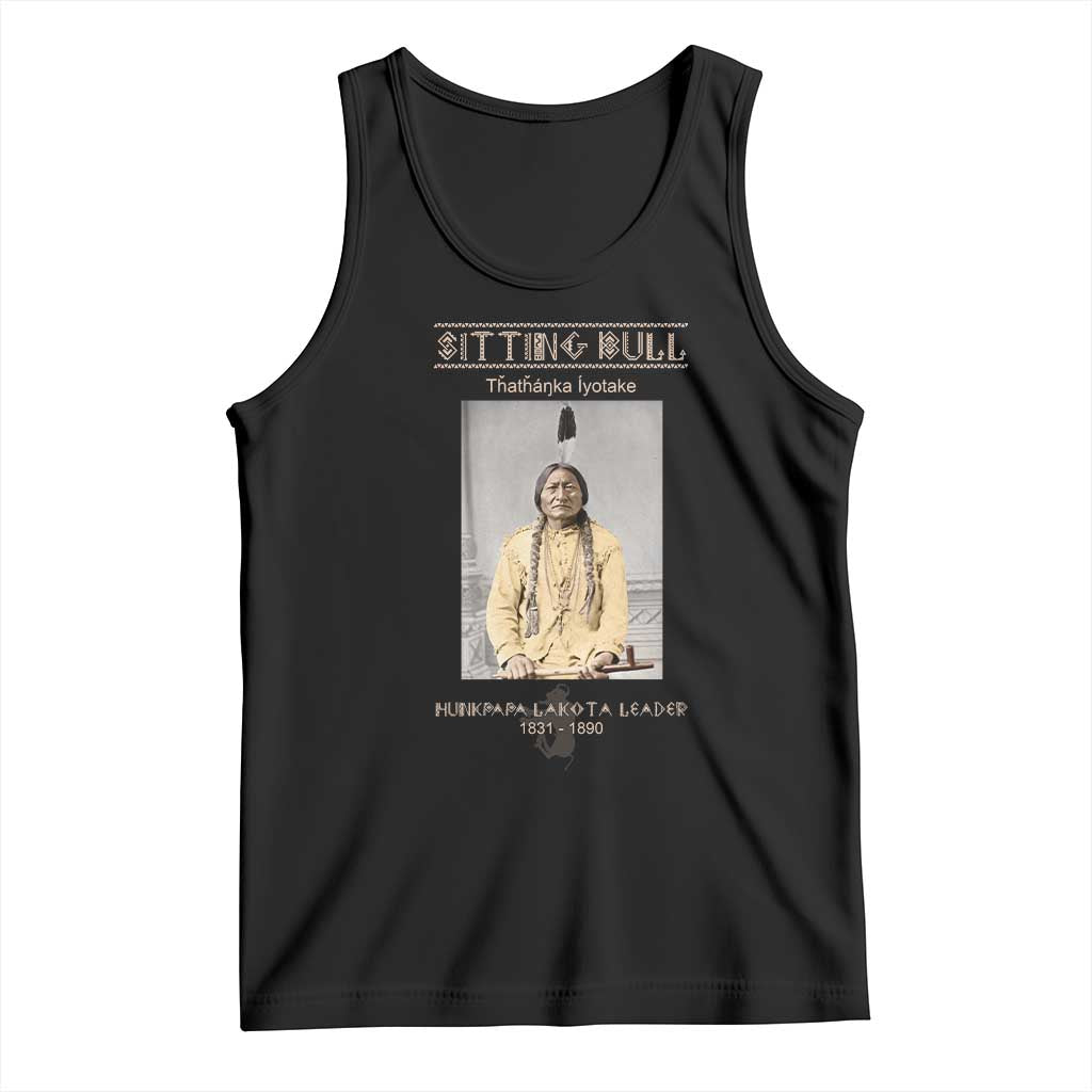 Sitting Bull Lakota Sioux Chief American Indian History Tank Top
