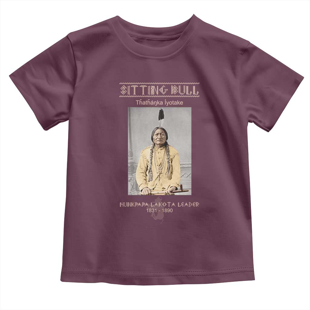 Sitting Bull Lakota Sioux Chief American Indian History Toddler T Shirt