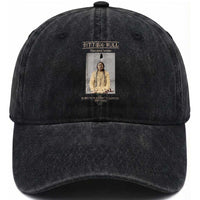 Sitting Bull Lakota Sioux Chief American Indian History Washed Cotton Baseball Cap