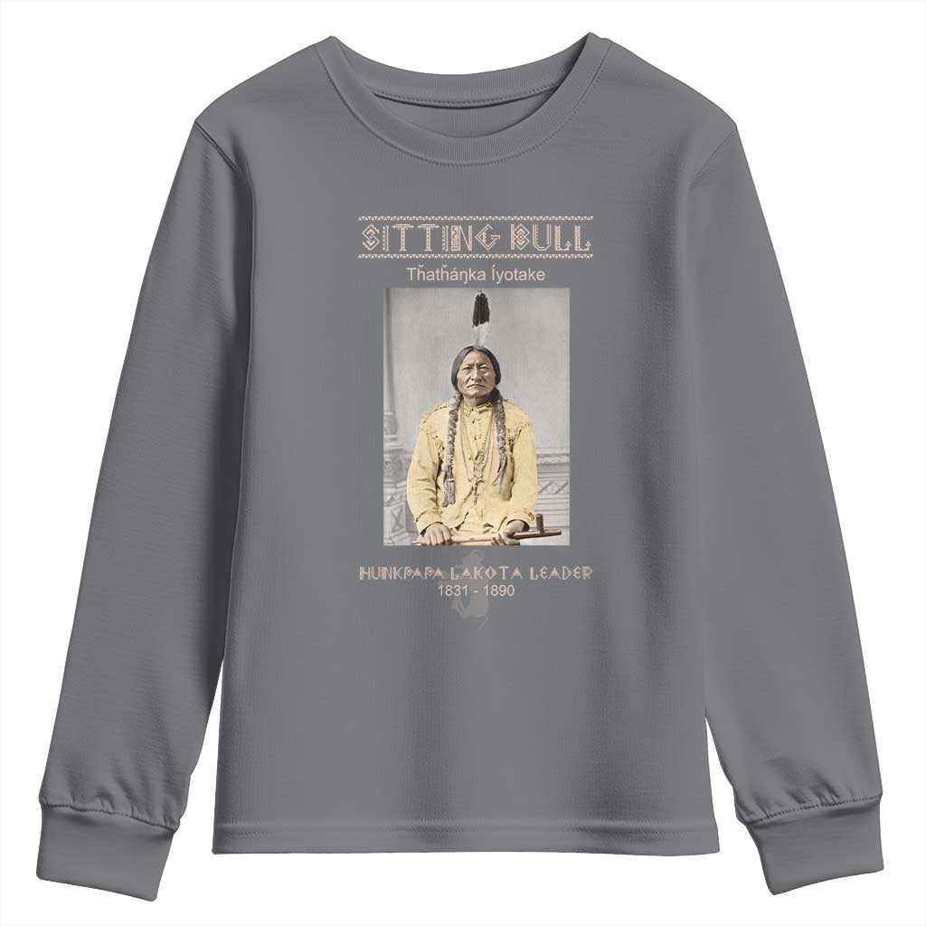 Sitting Bull Lakota Sioux Chief American Indian History Youth Sweatshirt