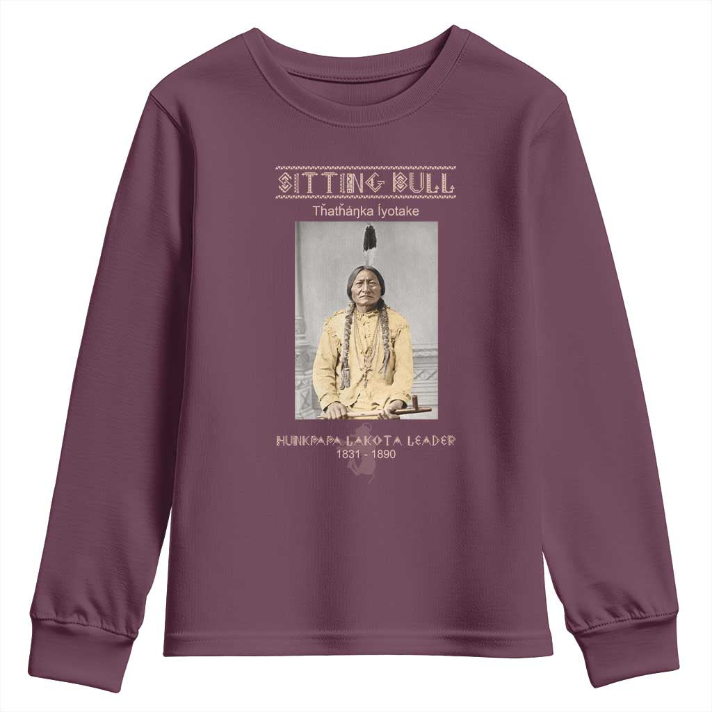 Sitting Bull Lakota Sioux Chief American Indian History Youth Sweatshirt