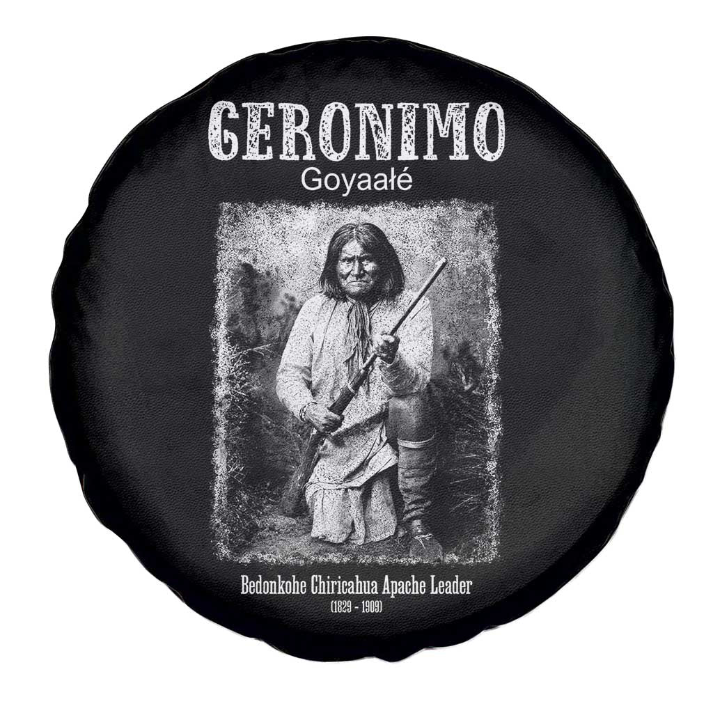 Geronimo Apache Leader American Indian History Spare Tire Cover