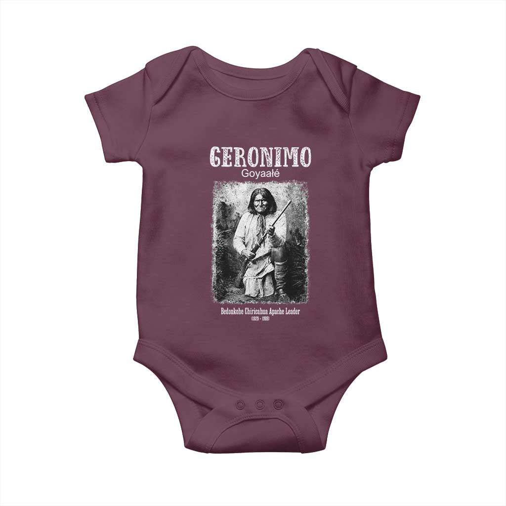Geronimo Apache Leader American Indian History Baby Onesie